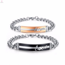 bon marché nouveaux modèles de bracelet de concepteur des filles des hommes d&#39;acier inoxydable